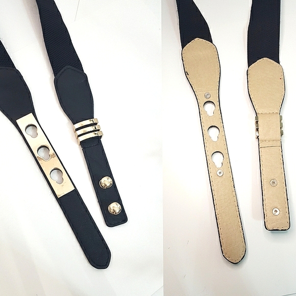 Elastic Stretchy High Waist🖤Gold Buckle - Picture 5 of 7